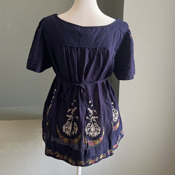 Anthropologie Lithe Cotton Blouse Top - Picture 8 of 10